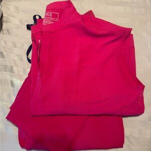 FIGS Hot Pink Scrub Set